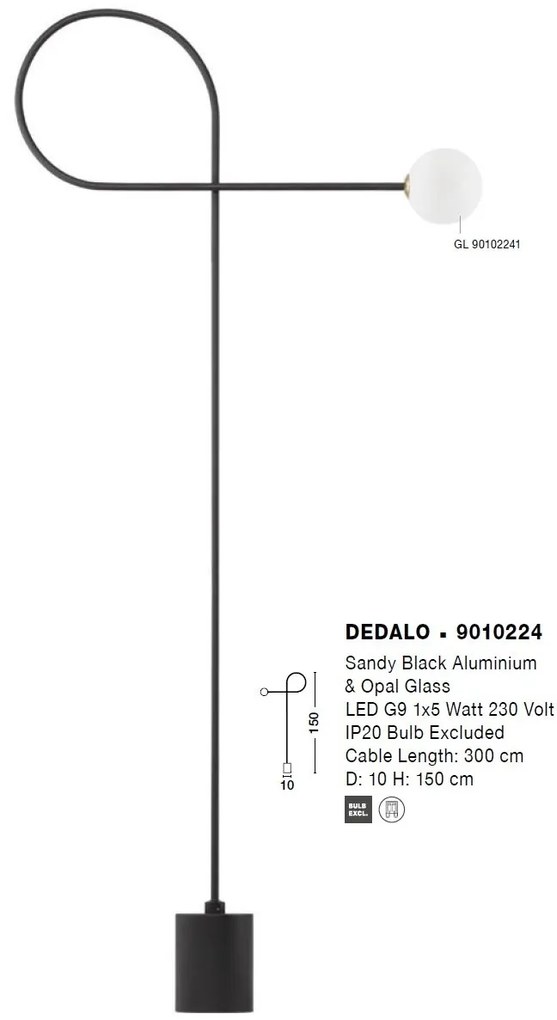 Lampadar/Lampa de podea design minimalist DEDALO