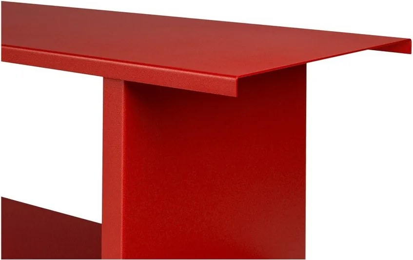 Etajeră roșie din metal 160x57x37 cm Hes – noo.ma