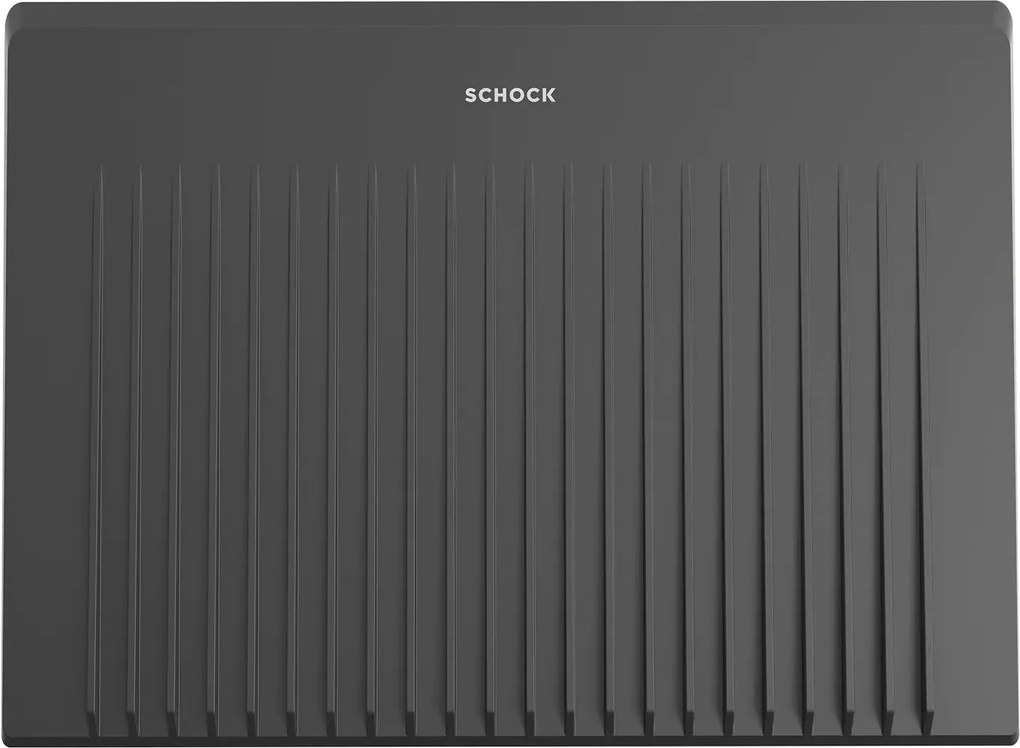 Scurgator vase Schock silicon negru mat 408 x 303 x 12 mm
