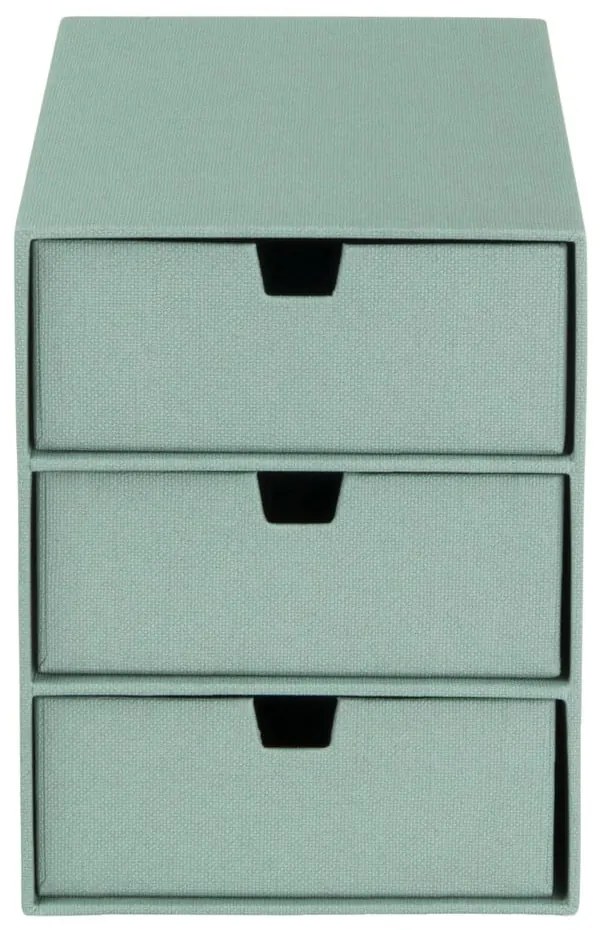 Organizator verde pentru sertar din carton Ingrid Canvas Paper Laminate – Bigso