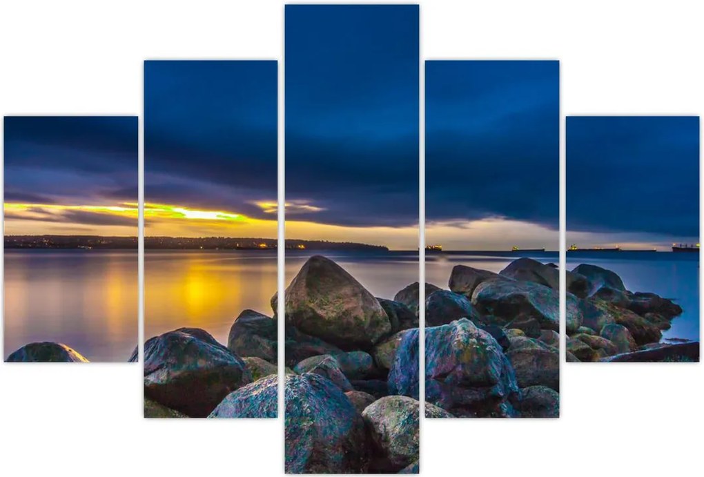 Tablou - Nori de furtună deasupra apei (150x105 cm)