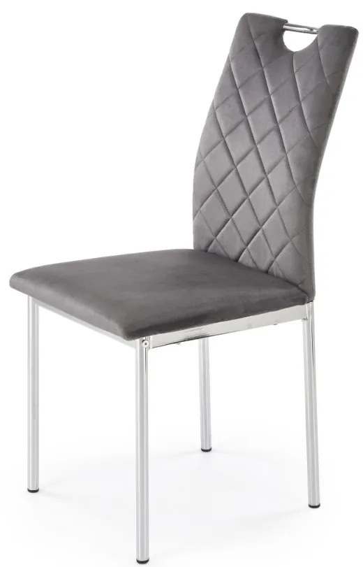 Scaun K578 velvet gri H93 cm