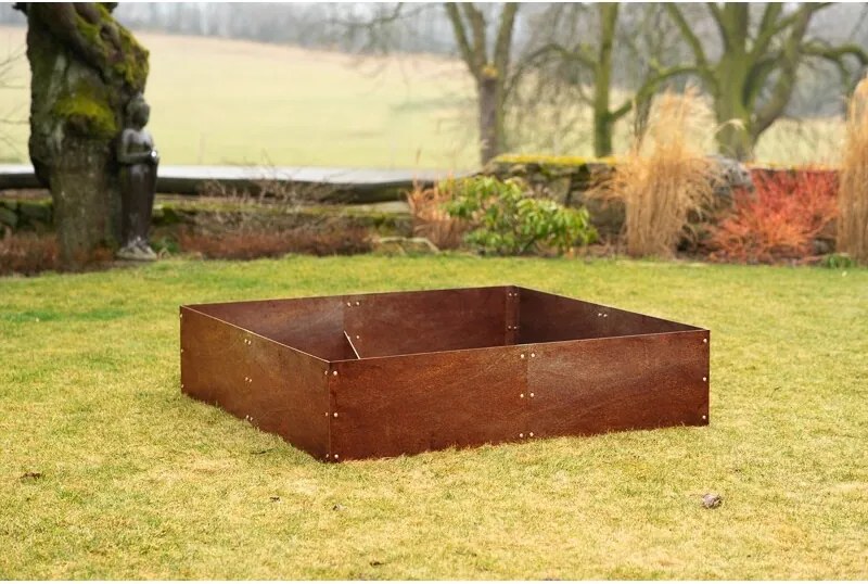 Alto Paturi ridicate 148 x 148 x 36 cm, corten CORGARDEN 1013
