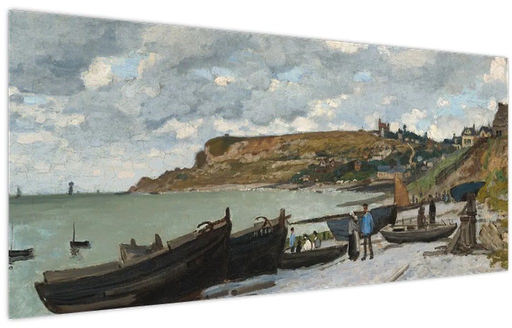 Tablou - Claude Monet, Sainte Adresse, reproducere (120x50 cm)