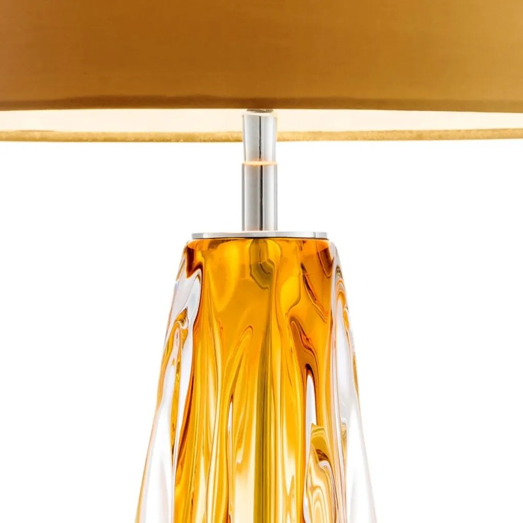 Veioza, lampa de masa LUX Flato galben 110411 HZ