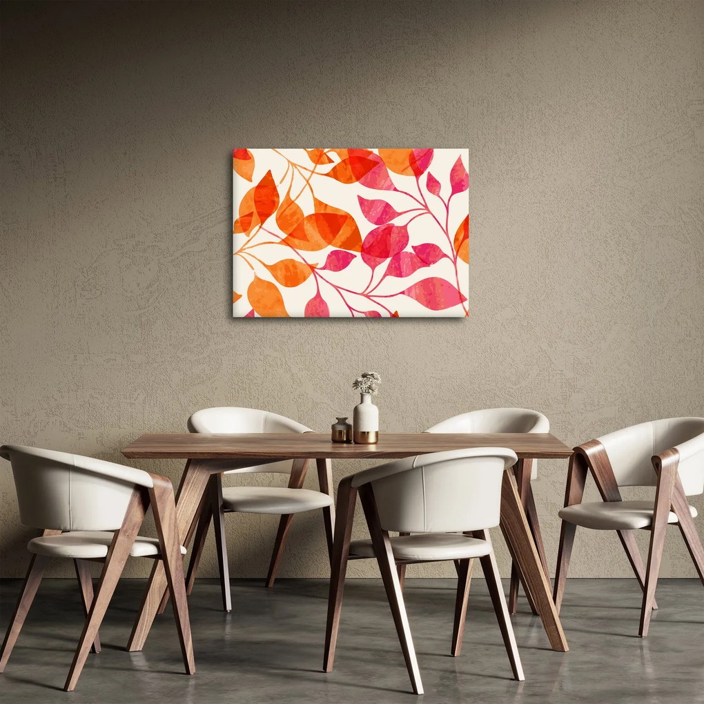 Tablou - Frunze portocalii (70x50 cm)
