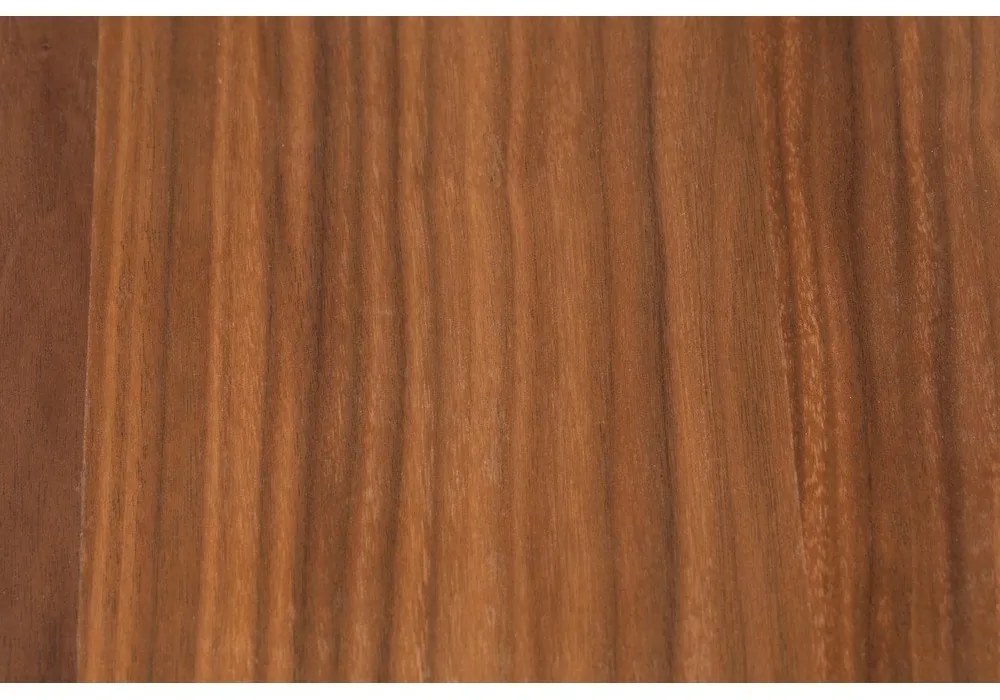 Masă de dining extensibilă cu blat cu aspect de lemn de nuc 80x120 cm Glimps – Zuiver