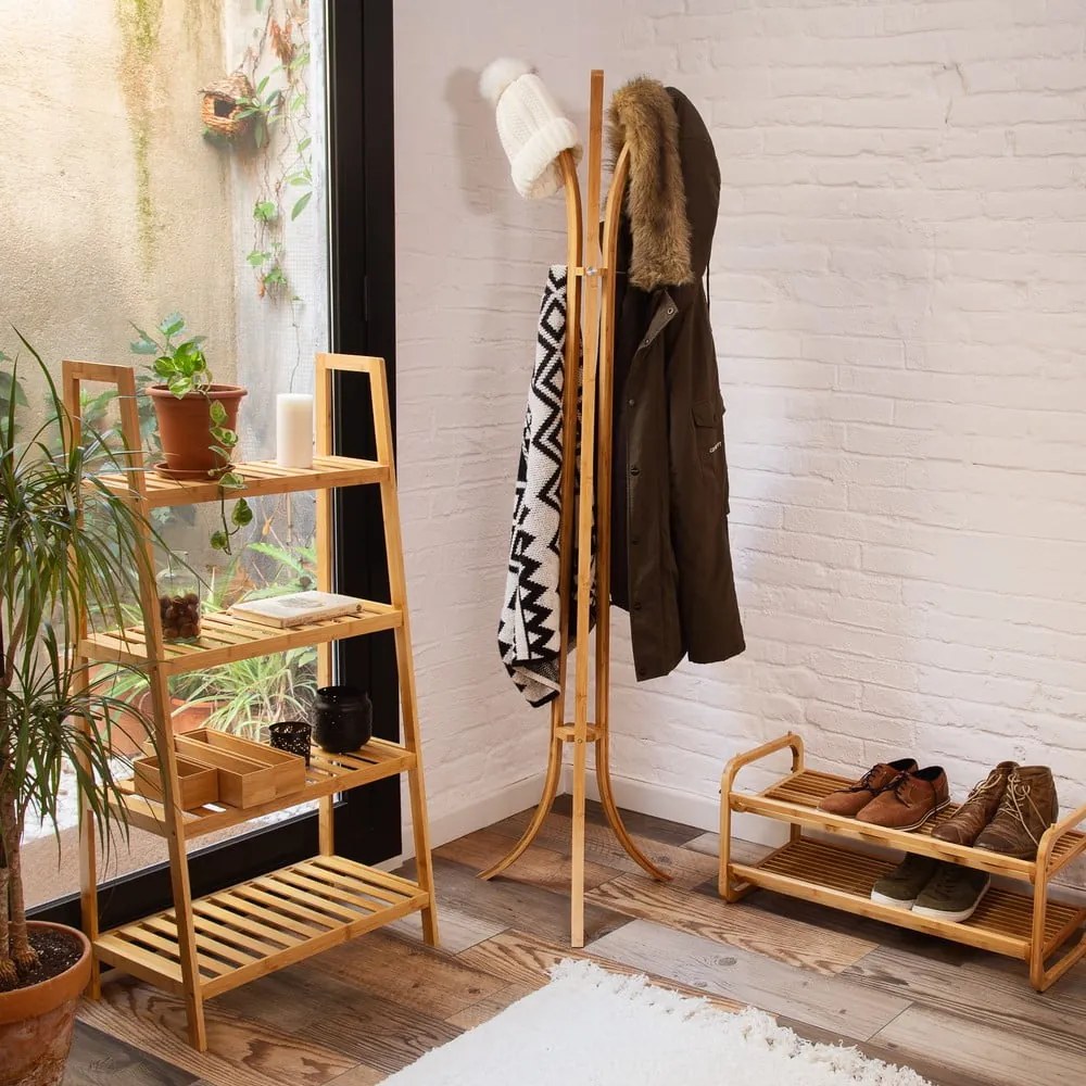 Cuier din bambus Compactor Coat &amp; Hat Bamboo