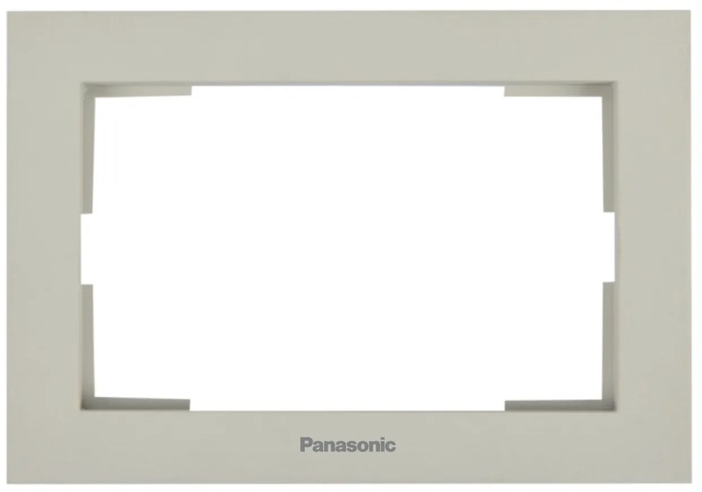 Rama priza dubla, IP20, Sandstone, Panasonic Karre Plus 55 Soft Touch
