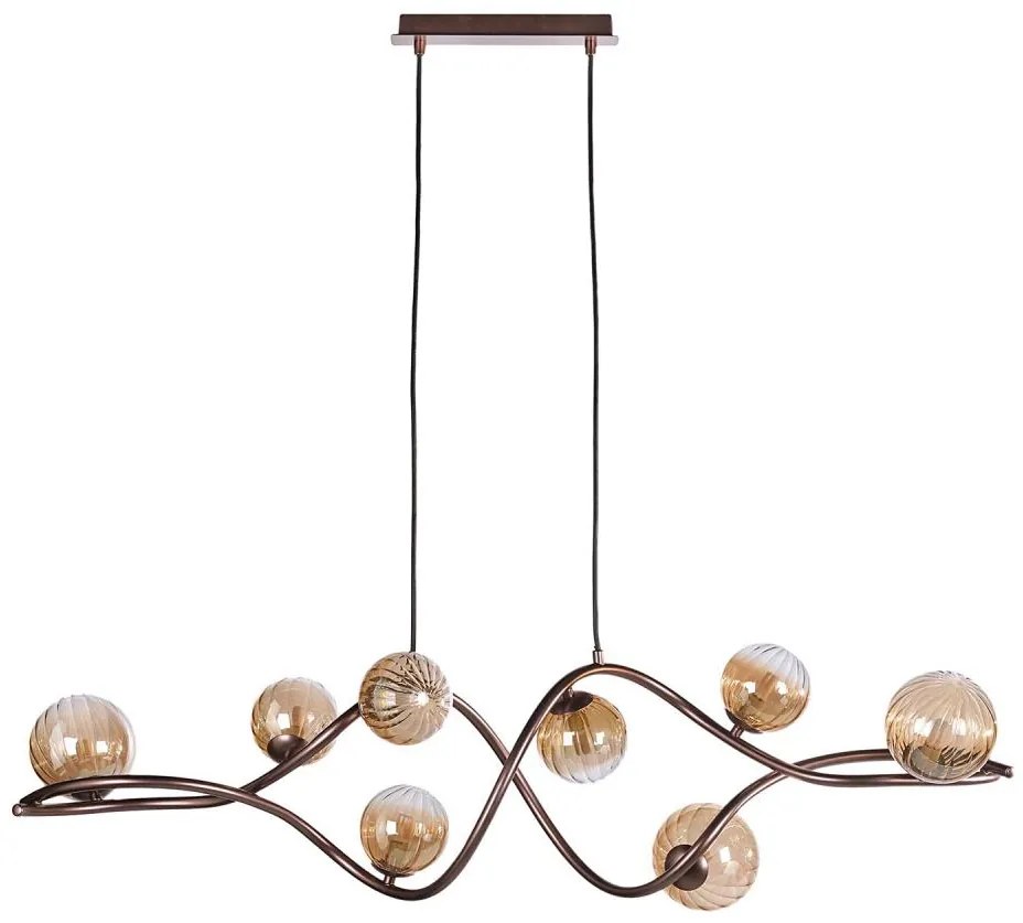 Lustră pe cablu ONLI FRIDA 8xG9/10W/230V cupru