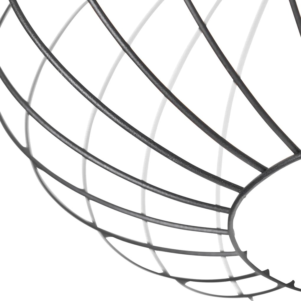 Plafoniera inteligentă neagră incluzând Wifi G95 - Margarita