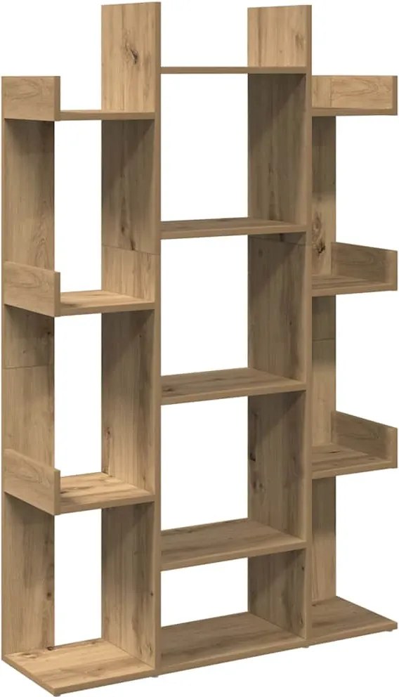 vidaXL Bibliotecă, Stejar artizanal, 86x25,5x140 cm, lemn prelucrat