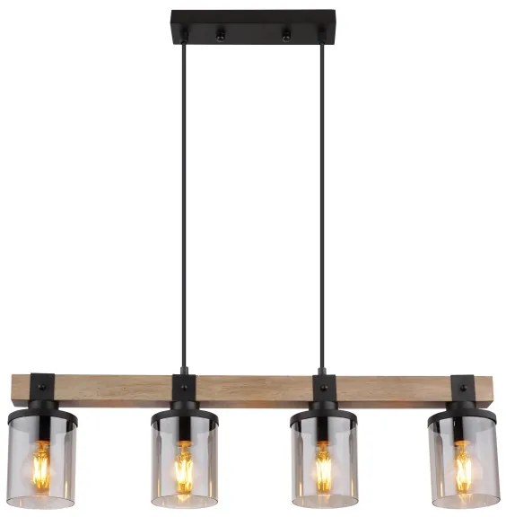 Lustră pe cablu LILA 4xE27/60W/230V Globo 15555-4H