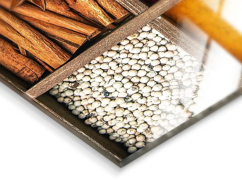 Tablou din sticlă 30x30 cm Spices Box – Styler
