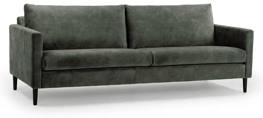 Canapea verde/gri din catifea 220 cm Adagio - Scandic