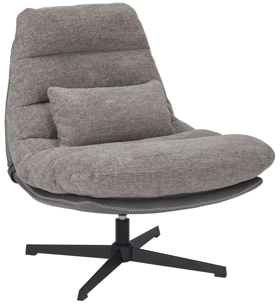 Fotoliu relaxant pivotant FELICIA RAVEN gri