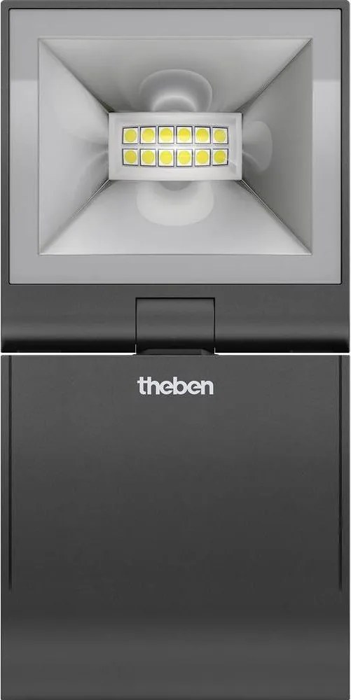 theben - Reflector LED de perete LED/10W/230V negru IP55