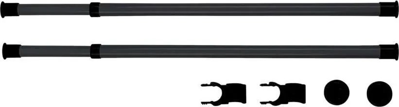 Șină de garderobă, șină de îmbrăcăminte HERKULES 2 bucăți, 75-120 cm, WENKO