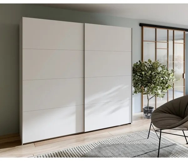 Dulap cu oglindă KARO, 220 x 210 cm, alb