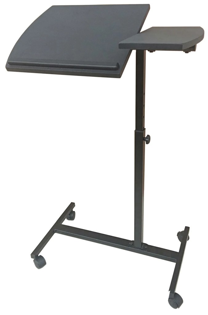 Masa laptop Mala, negru, 58x35x73.5-90 cm