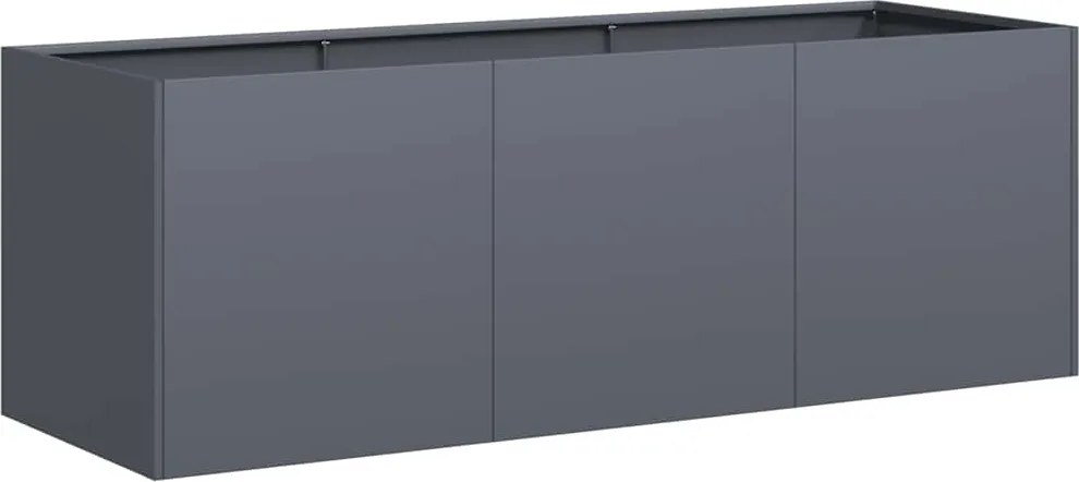 vidaXL Jardinieră antracit 120x40x40 cm oțel laminat la rece