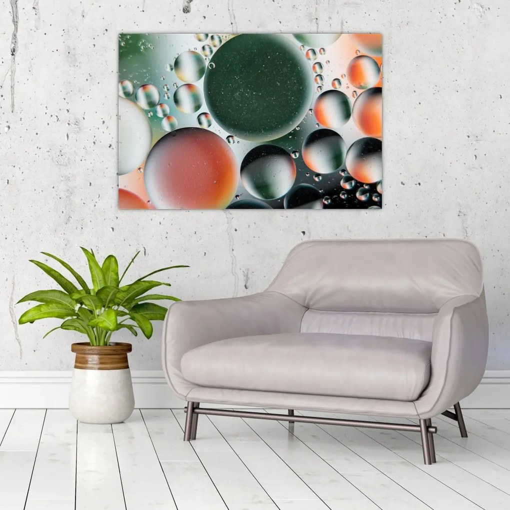 Tablou abstract - buline (90x60 cm)
