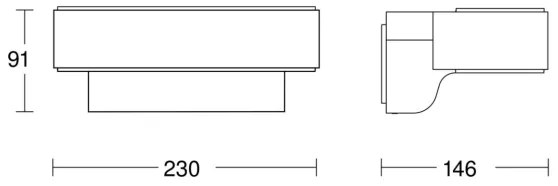 Aplică LED de exterior L810C LED/9,8W/230V IP44 antracit Steinel 079307