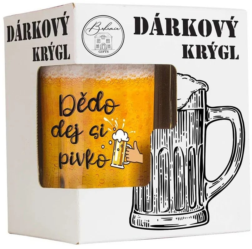 Bohemia Gifts Halberdă cadou - Pentru bunicul, 500ml