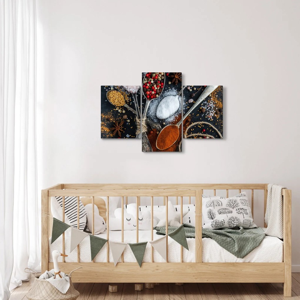 Tablou cu linguri cu condimente (90x60 cm)