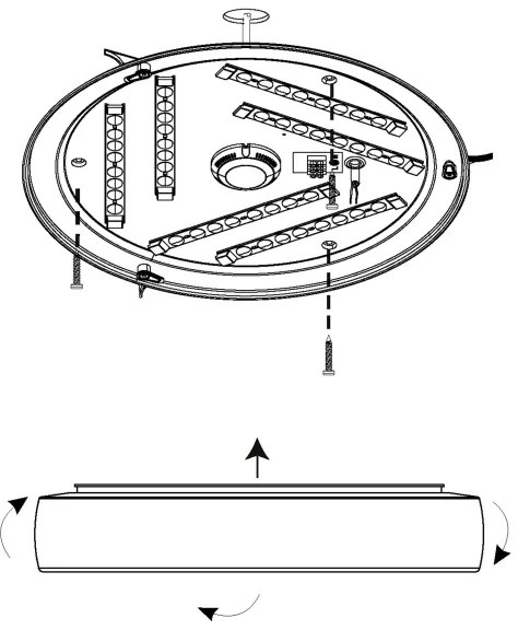 Eglo 99108 - Plafonieră LED RUIDERA LED/22W/230V