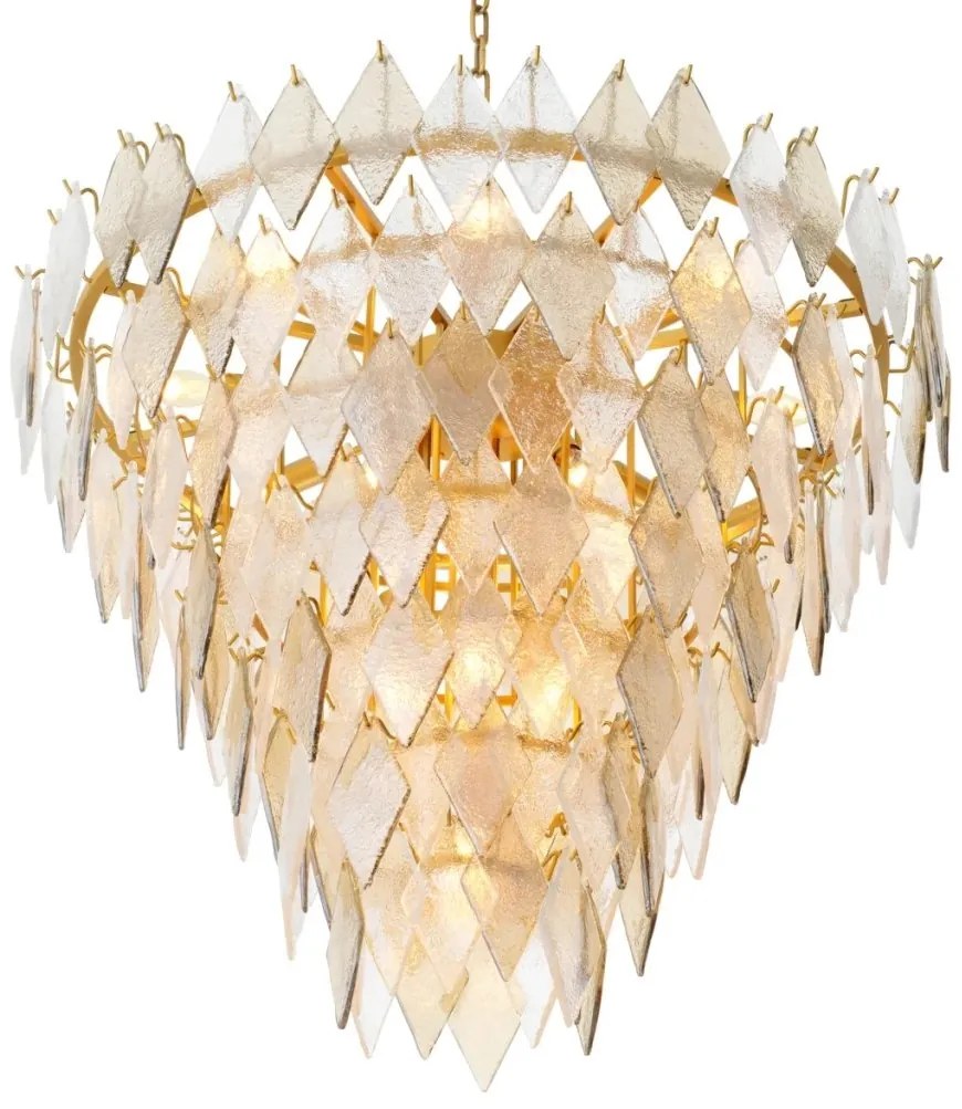 Candelabru LUX, Sticla Realizata Manual, Rhombus L