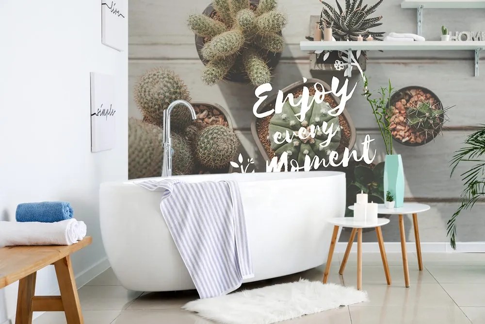 Tapet autoadeziv cu citat - Enjoy every moment