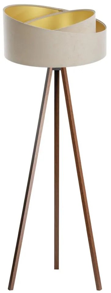 Lampă de podea GALAXY 1xE27/60W/230V bej/wenge