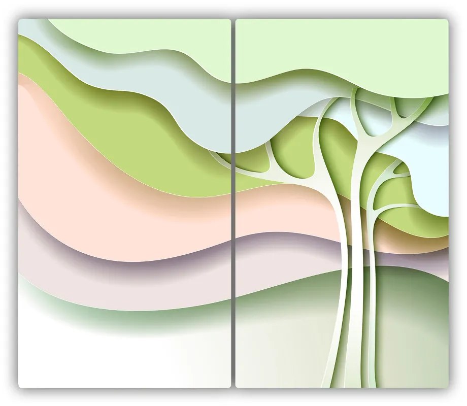 Tocator din sticla Arborele abstract