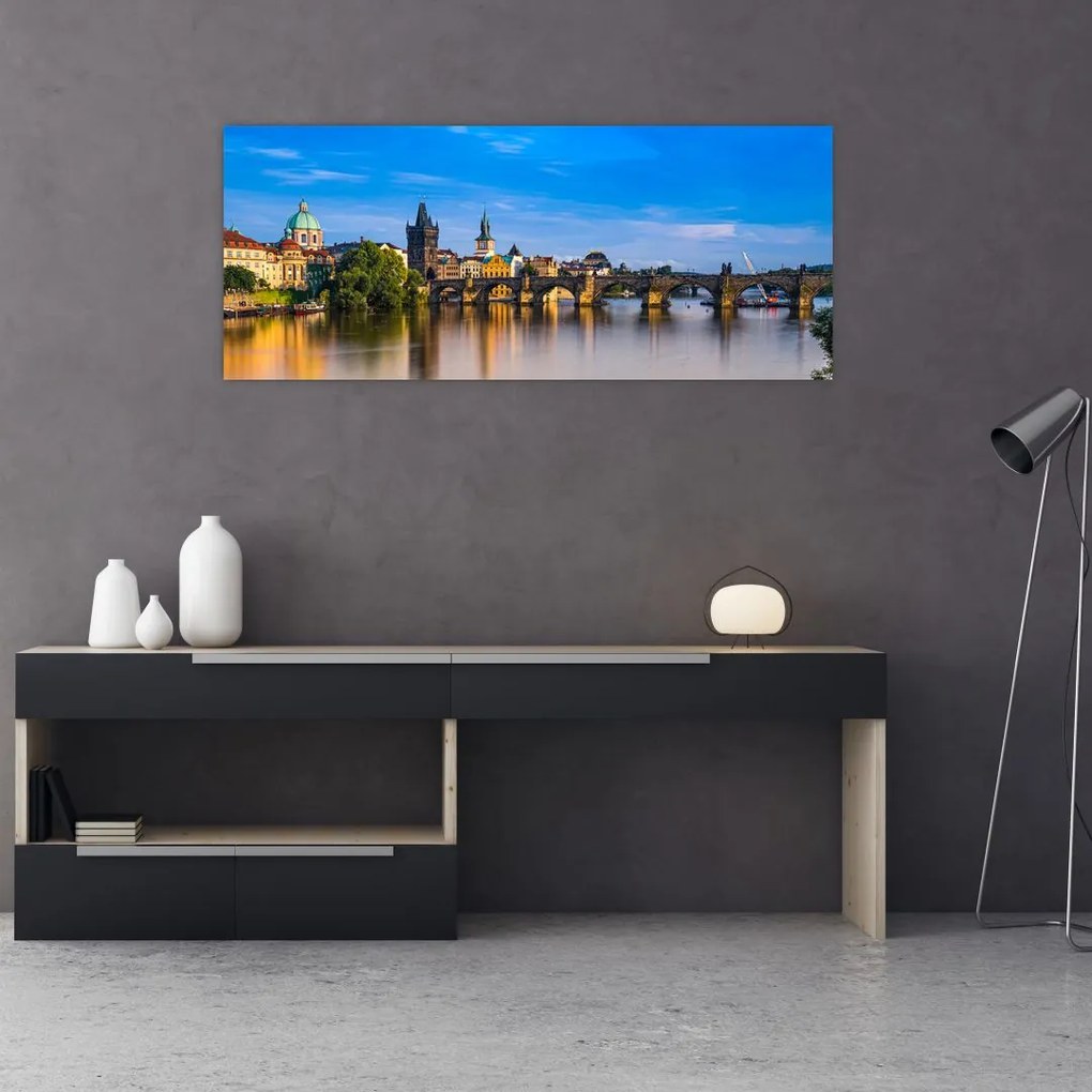 Tablou cu podul Carol (120x50 cm)