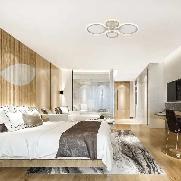 Lustră LED dimabilă aplicată LED/45W/230V 3000-6500K + telecomandă