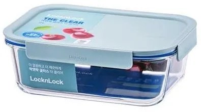 LOCKnLOCK Borcan dreptunghiular din sticlă CLEAR,2 l , mentă, 2 l