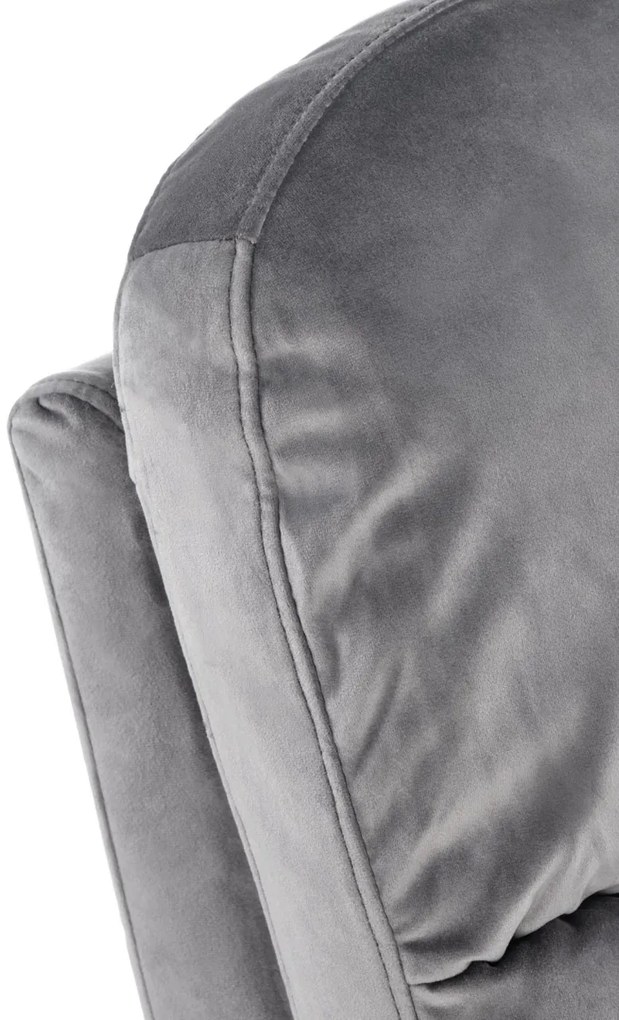 Fotoliu recliner Felipe 2 velvet gri H103 cm