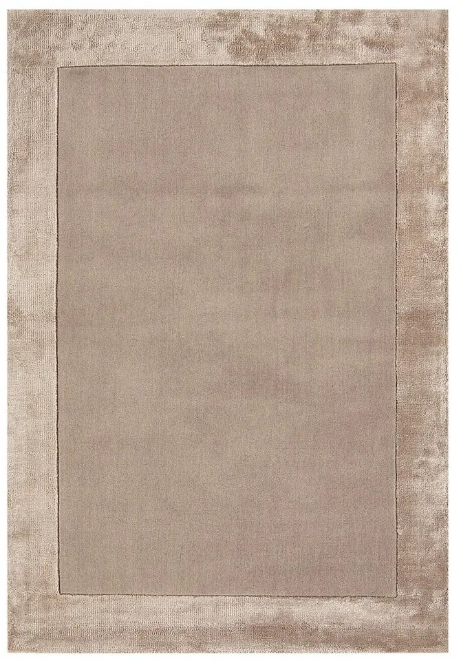 Covor maro deschis handmade din amestesc de lână 80x150 cm Ascot – Asiatic Carpets