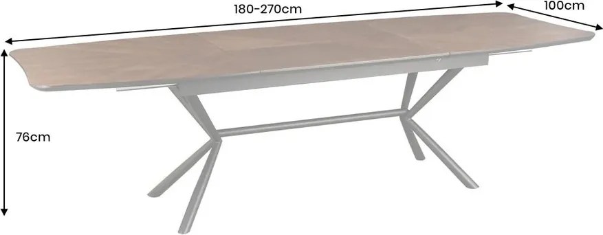 Masa extensibila GRANDEZZA 180-270cm nuc natural