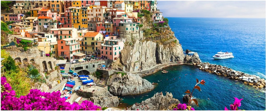 Tablou - Satul italian Manarola (120x50 cm)