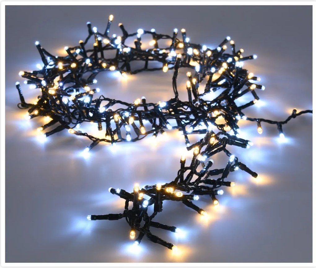 Instalație luminoasă de Crăciun Twinkle, alb rece și cald, 700 LED-uri, 14 m