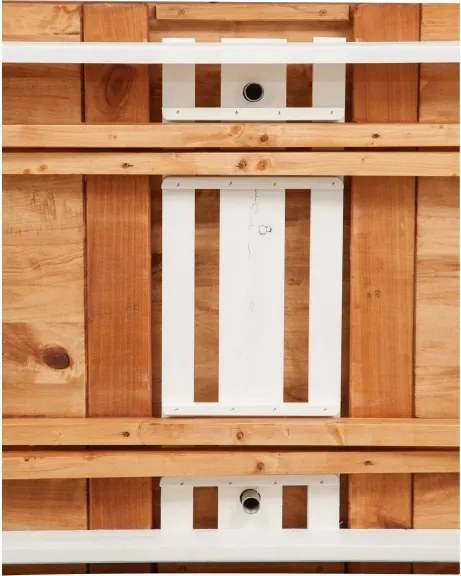 Masa extensibila, L160(290) 90 H80 cm, alb antic nuc antichizat, lemn masiv