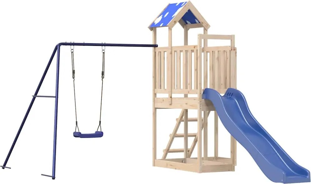 vidaXL Set de joacă pentru exterior, lemn masiv de pin