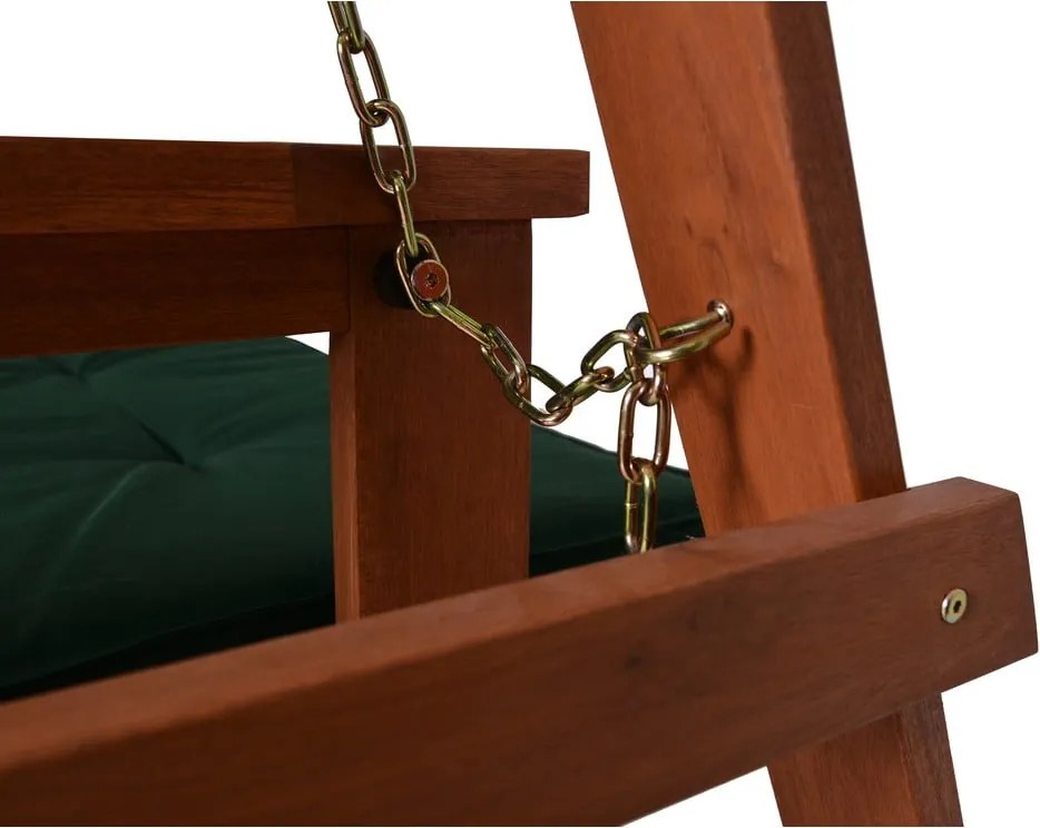 Balansoar de grădină verde/ din lemn Vegas Lux - Rojaplast