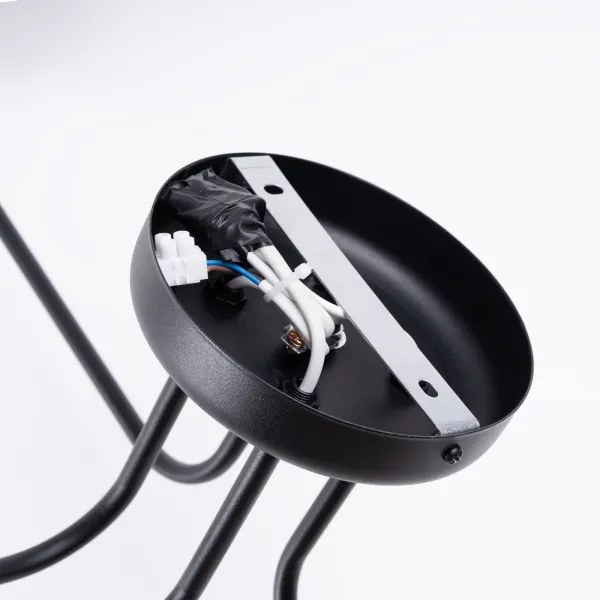 Lustră aplicată Sollux SL.1446 VECTOR 4xE27/15W/230V negru