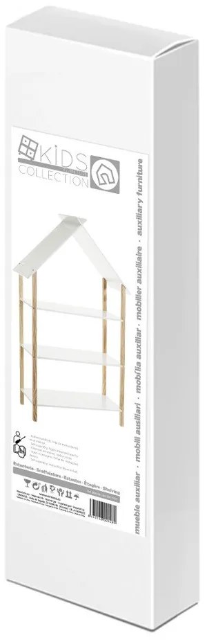 Bibliotecă de copii albă 79x131 cm – Casa Selección