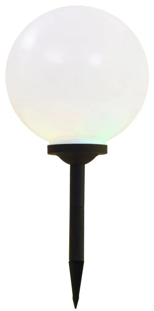 Lampi solare de exterior cu LED, 2 buc, 30 cm, RGB, sferic 2, 30 cm, 1