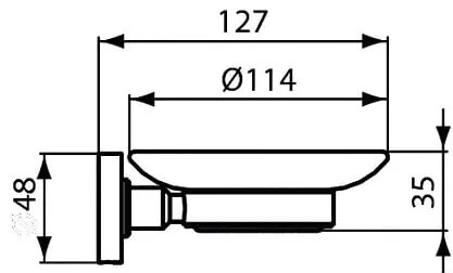 Savoniera cu suport Ideal Standard IOM, negru mat - A9122XG