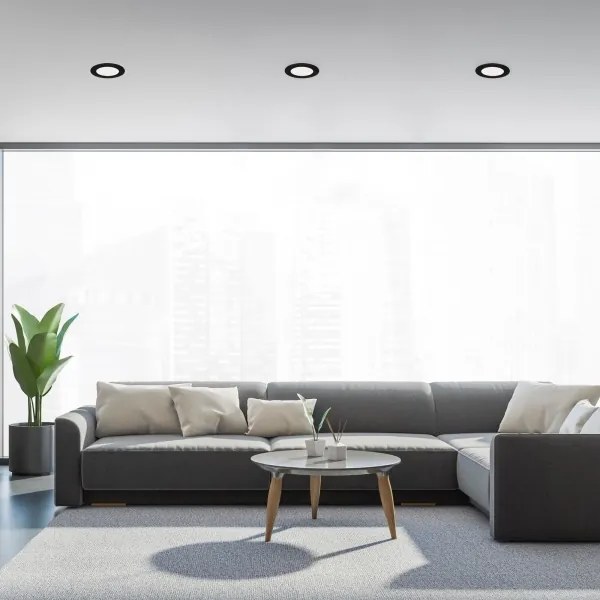 Brilo - Set de 3 corpuri LED încastrate pentru baie FLAT, 6W, 230V, IP44